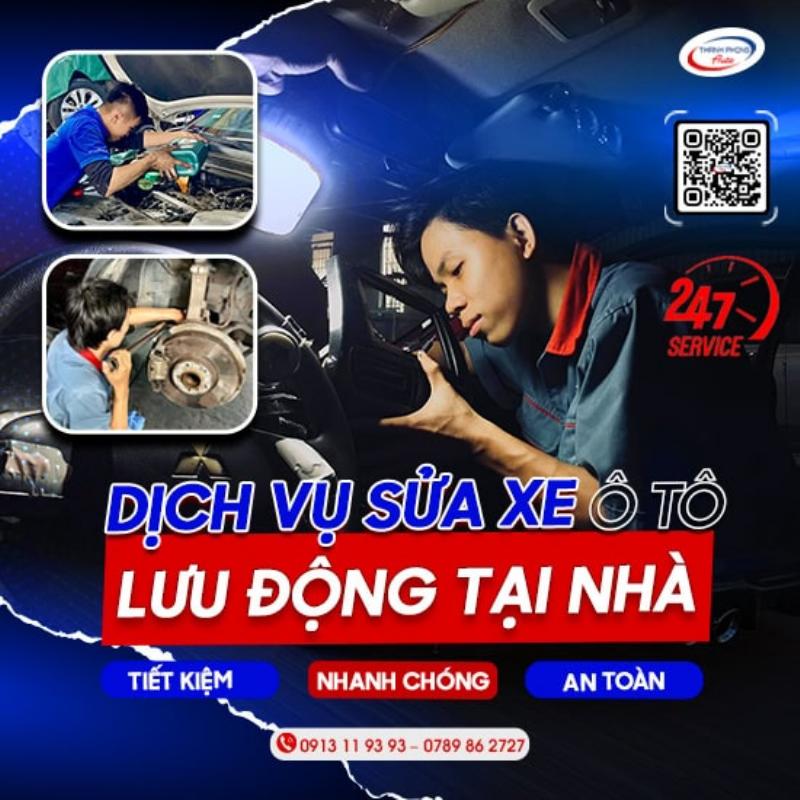 Tho chuyen nghiep tai Garage Auto Speedy dang kiem tra ly hop o to